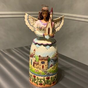 Jim Shore Heartwood Creek Blessed Are The Faithful Angel Figurine